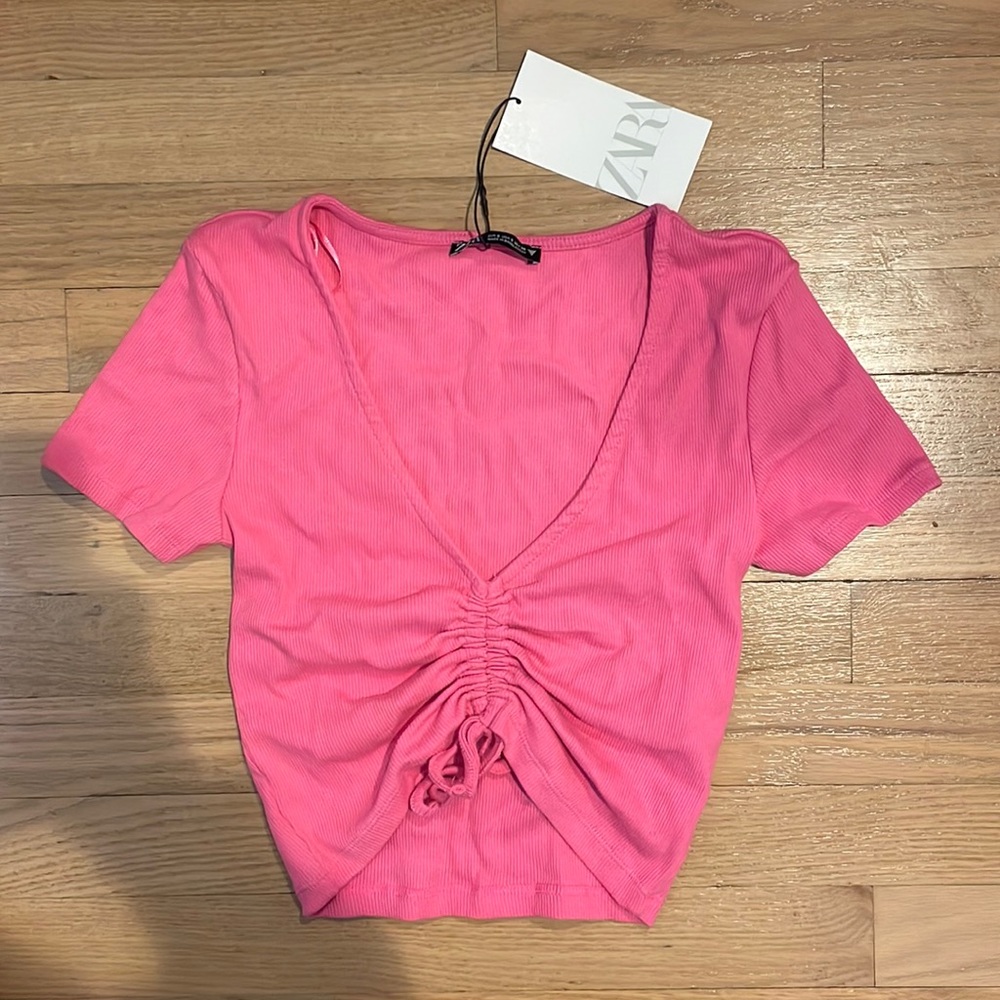 Pink Zara Crop top